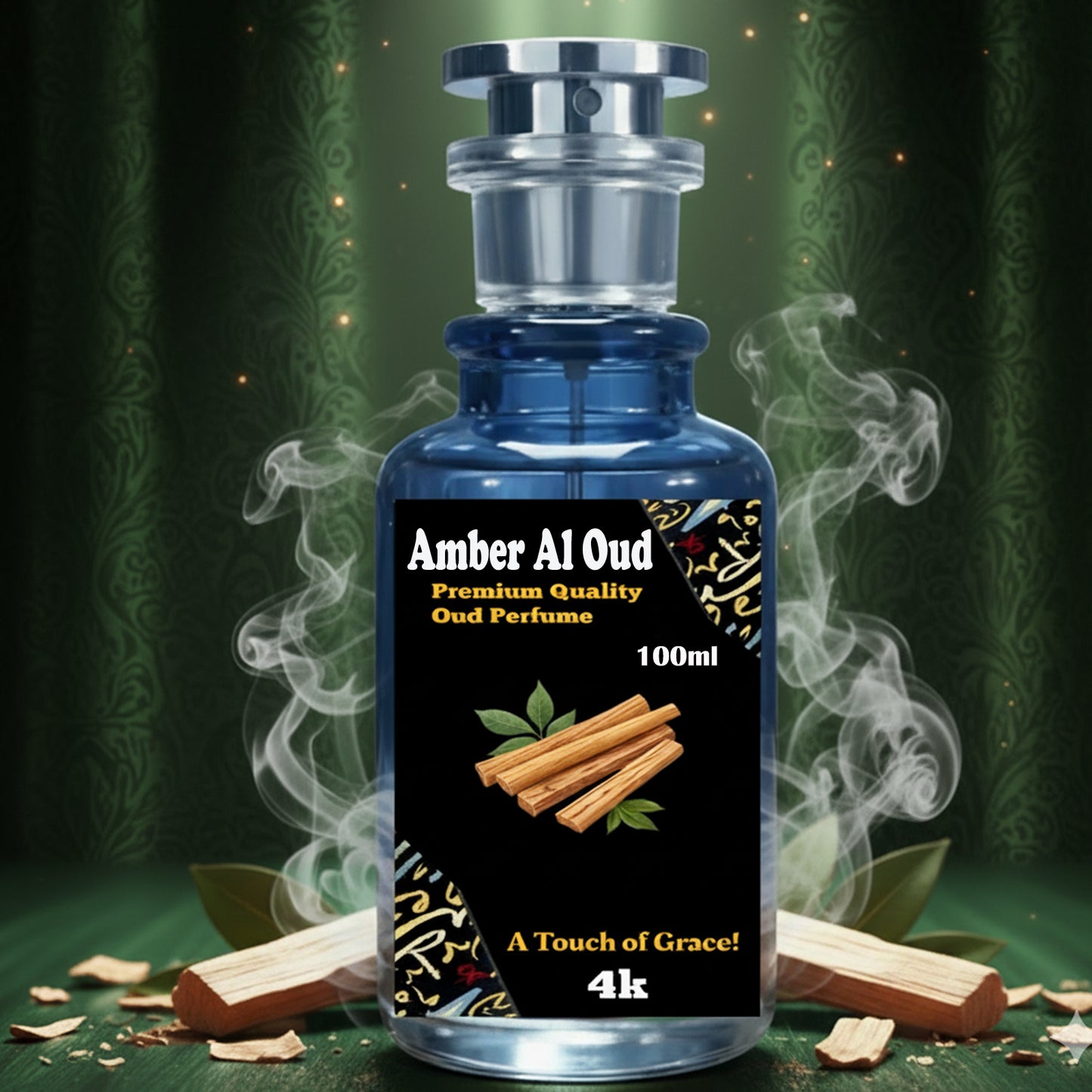 4K Amber Al Oud Perfume 100ml