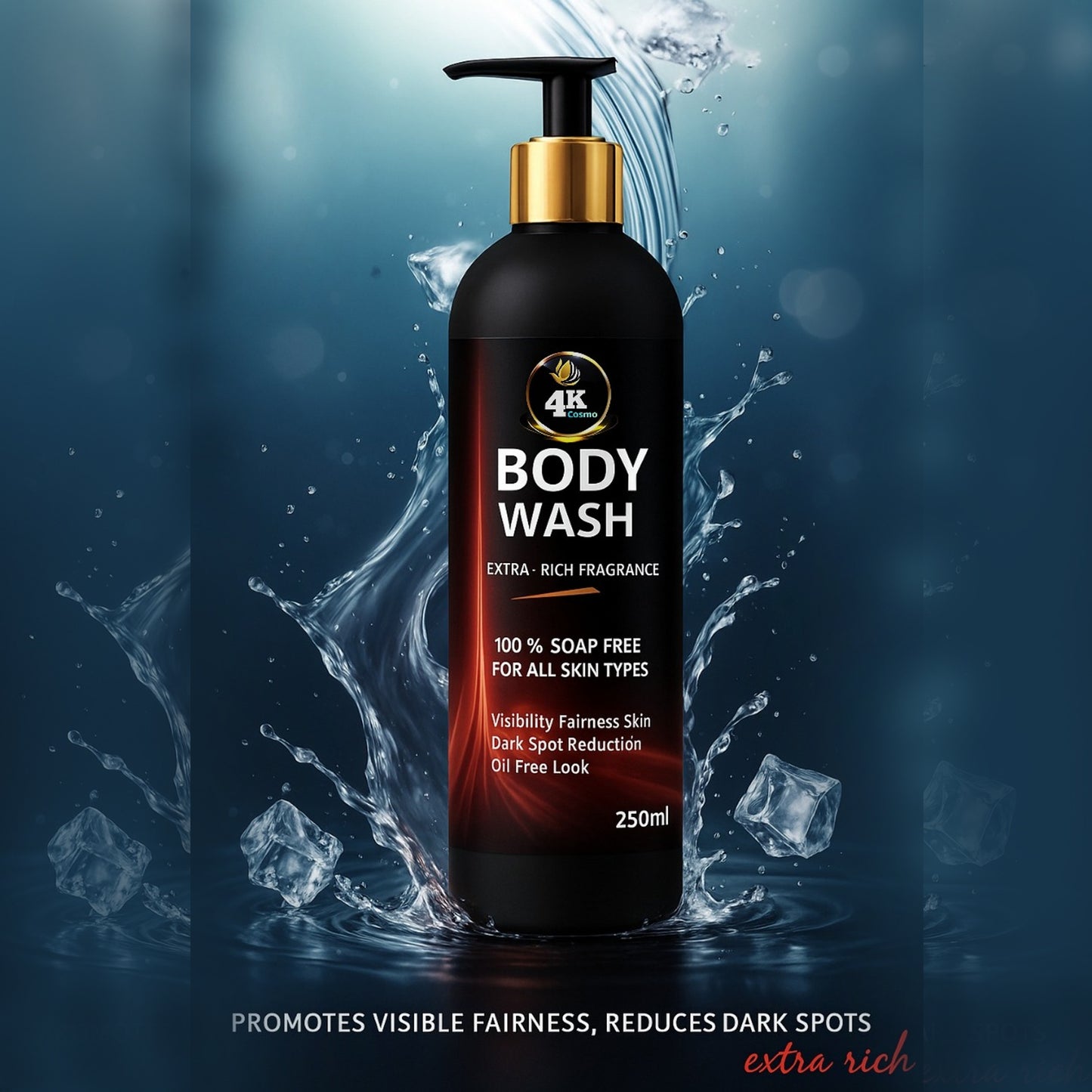 4K Body Wash 250ML by 4K Enterprises