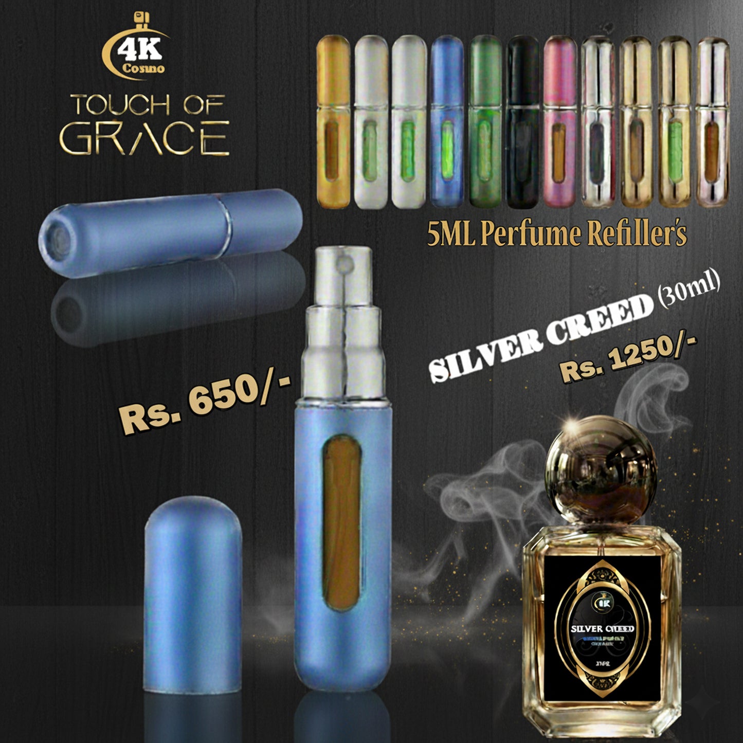 Portable Atomizer (5ML Perfume Bottle) For Travel (Random Colors)